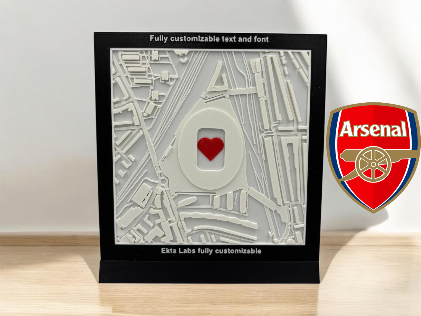 Arsenal Emirates Stadium 3D Printed Tribute